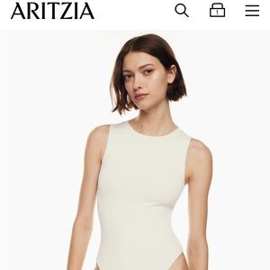Aritzia Babaton Contour Muscle Bodysuit in Matte Pearl